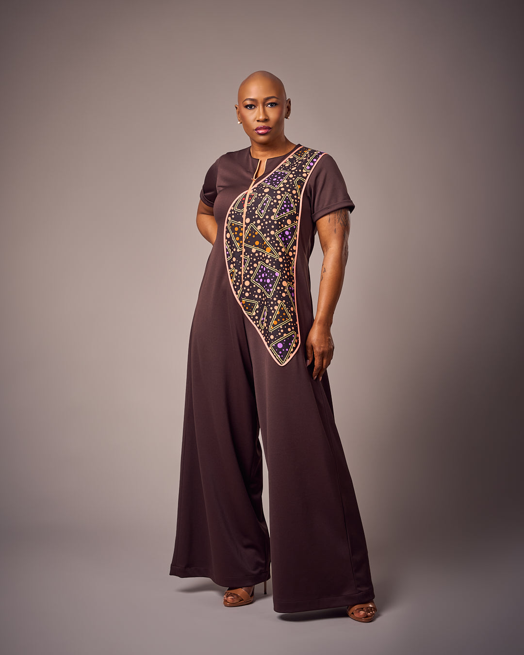 The Brown Nubai Jumpsuit - Prestigestylefashion