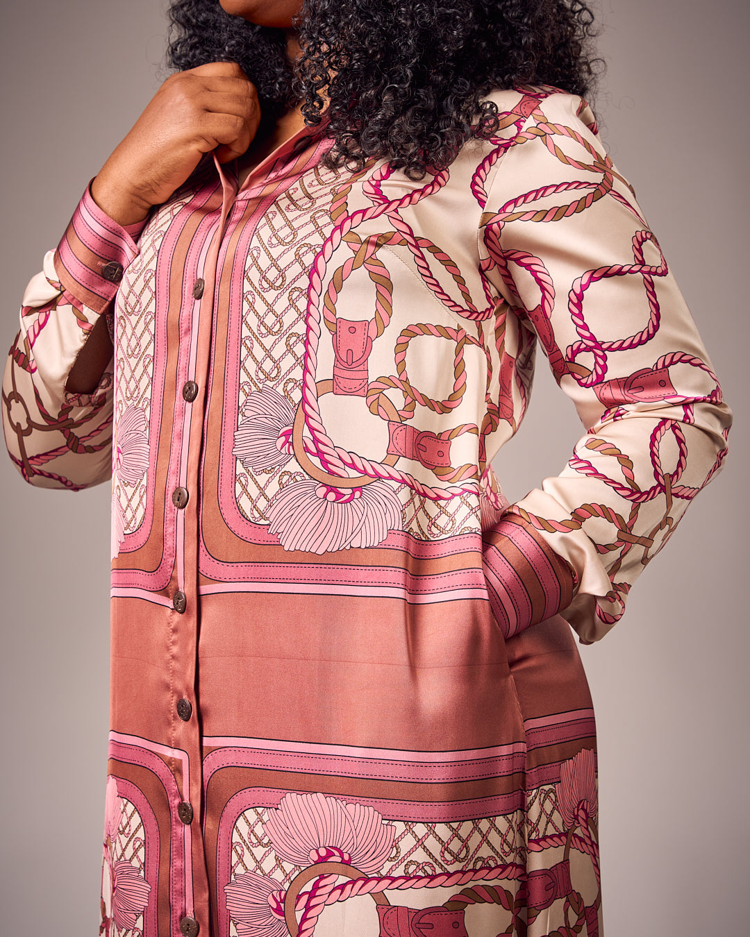 The Pink Serwa Dress - Prestigestylefashion