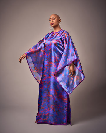 The Blue Lumi Kaftan - Prestigestylefashion