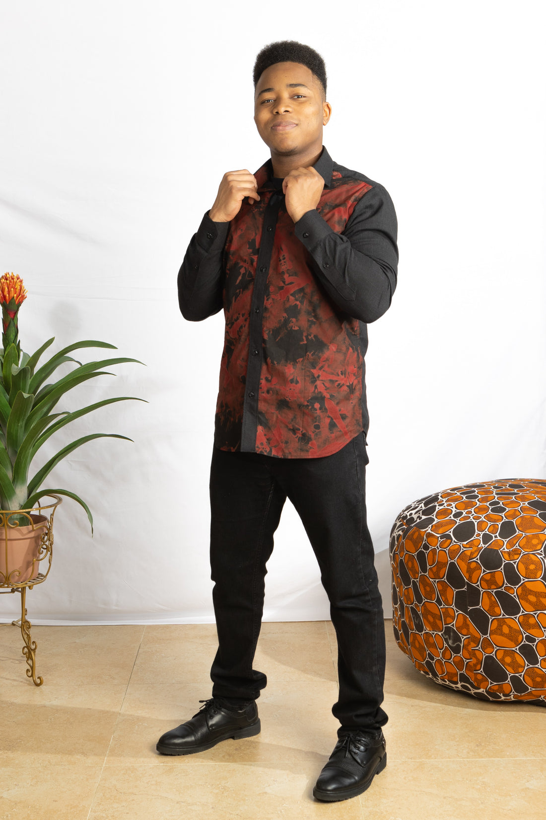 African Adire Linen Shirt - PSFSTORE™ - Prestigestylefashion