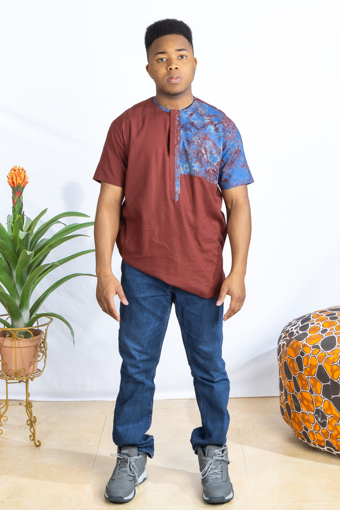 African Adire Mens Shirt - PSFSTORE™ - Prestigestylefashion
