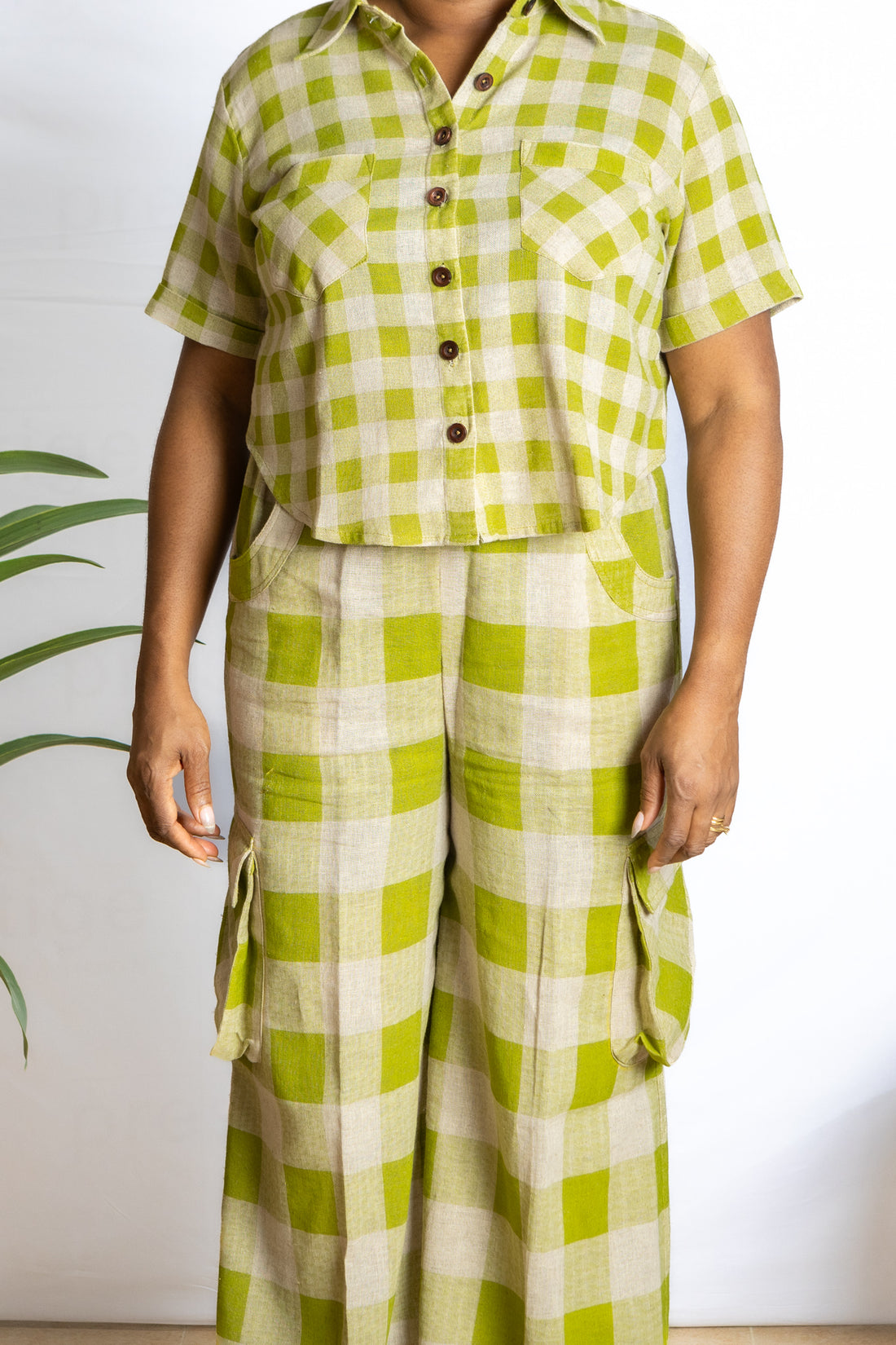 Bimbo - Women's African Crop linen Full set PSFSTORE™ - Prestigestylefashion