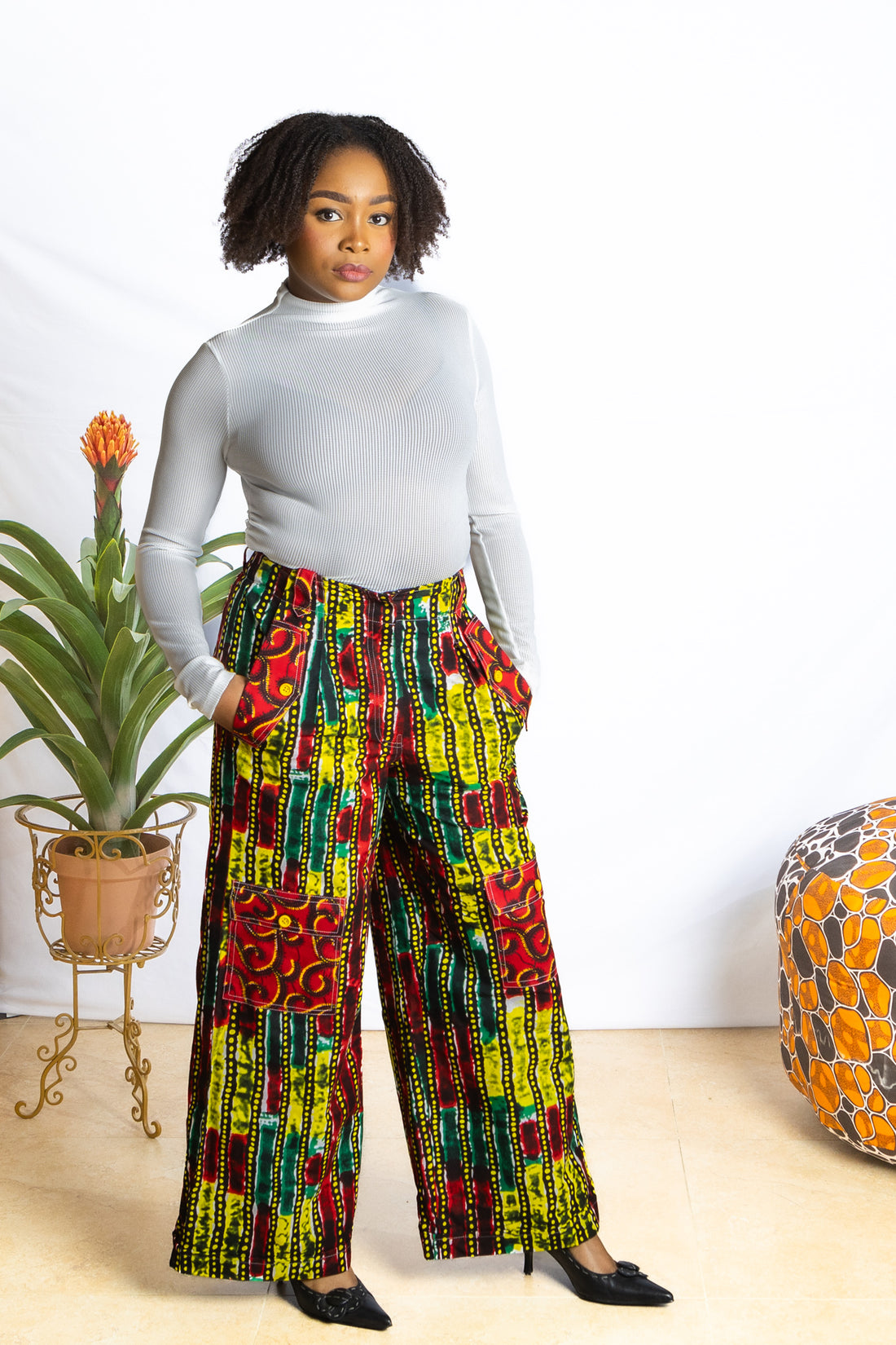 Ankara Fabric Cargo Pants - PSFSTORE™ - Prestigestylefashion