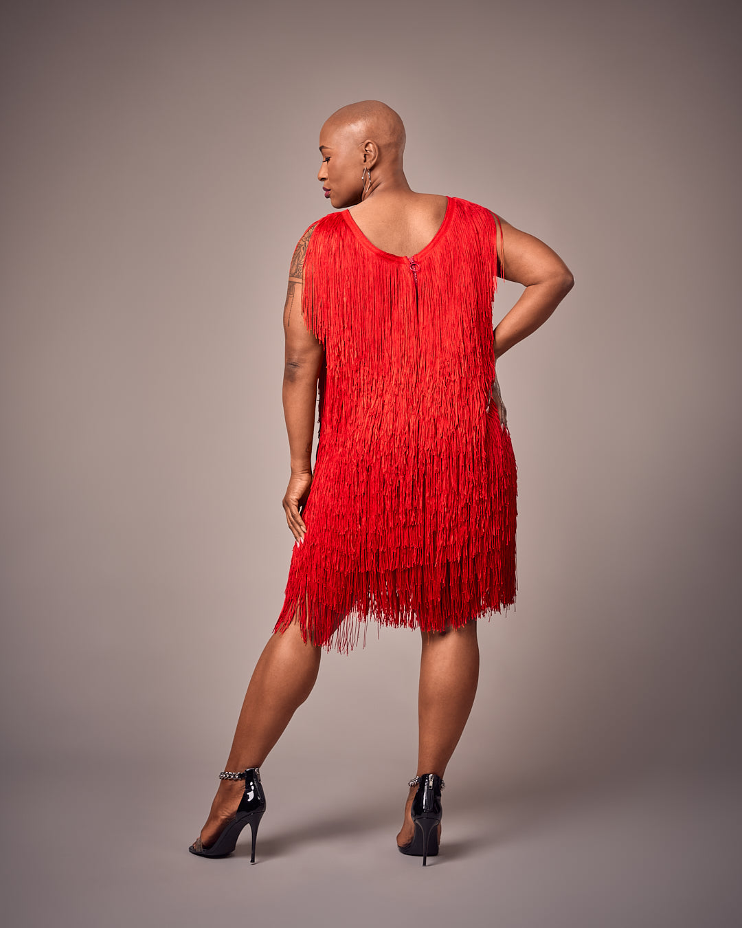 The Red Zuri Dress - Prestigestylefashion