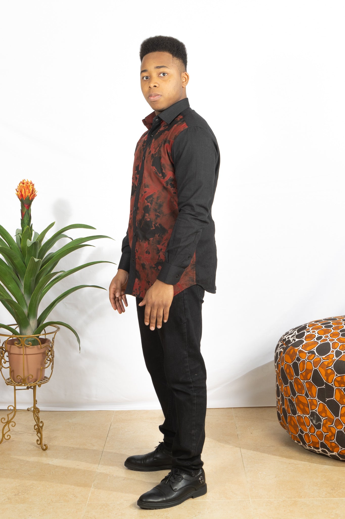 African Adire Linen Shirt - PSFSTORE™