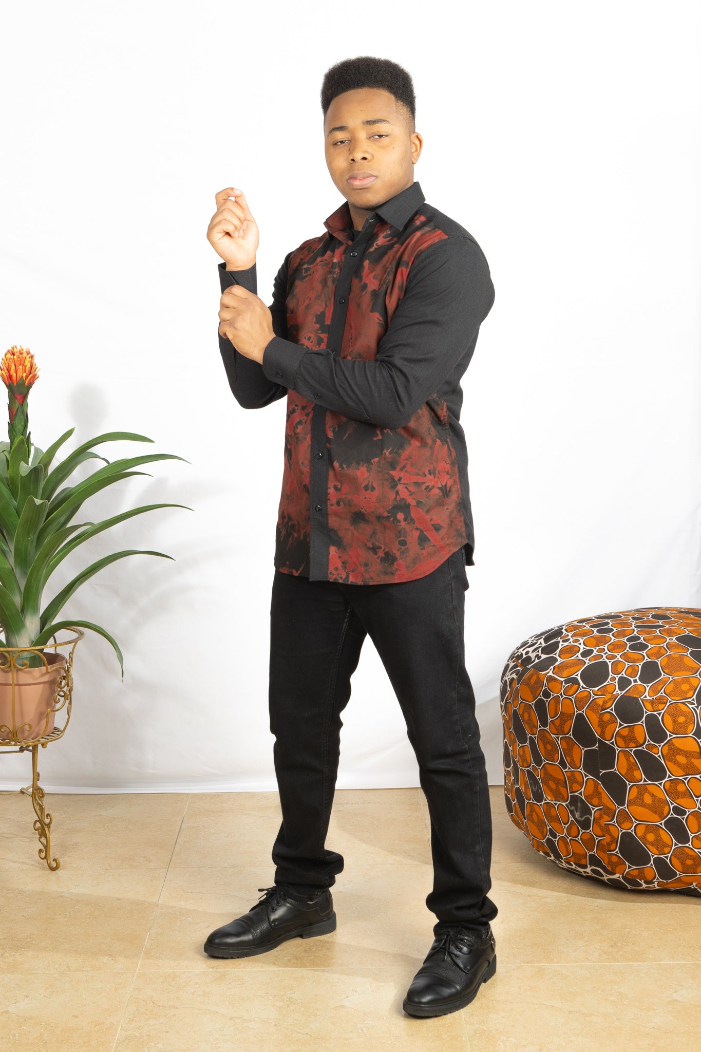 African Adire Linen Shirt - PSFSTORE™ - Prestigestylefashion