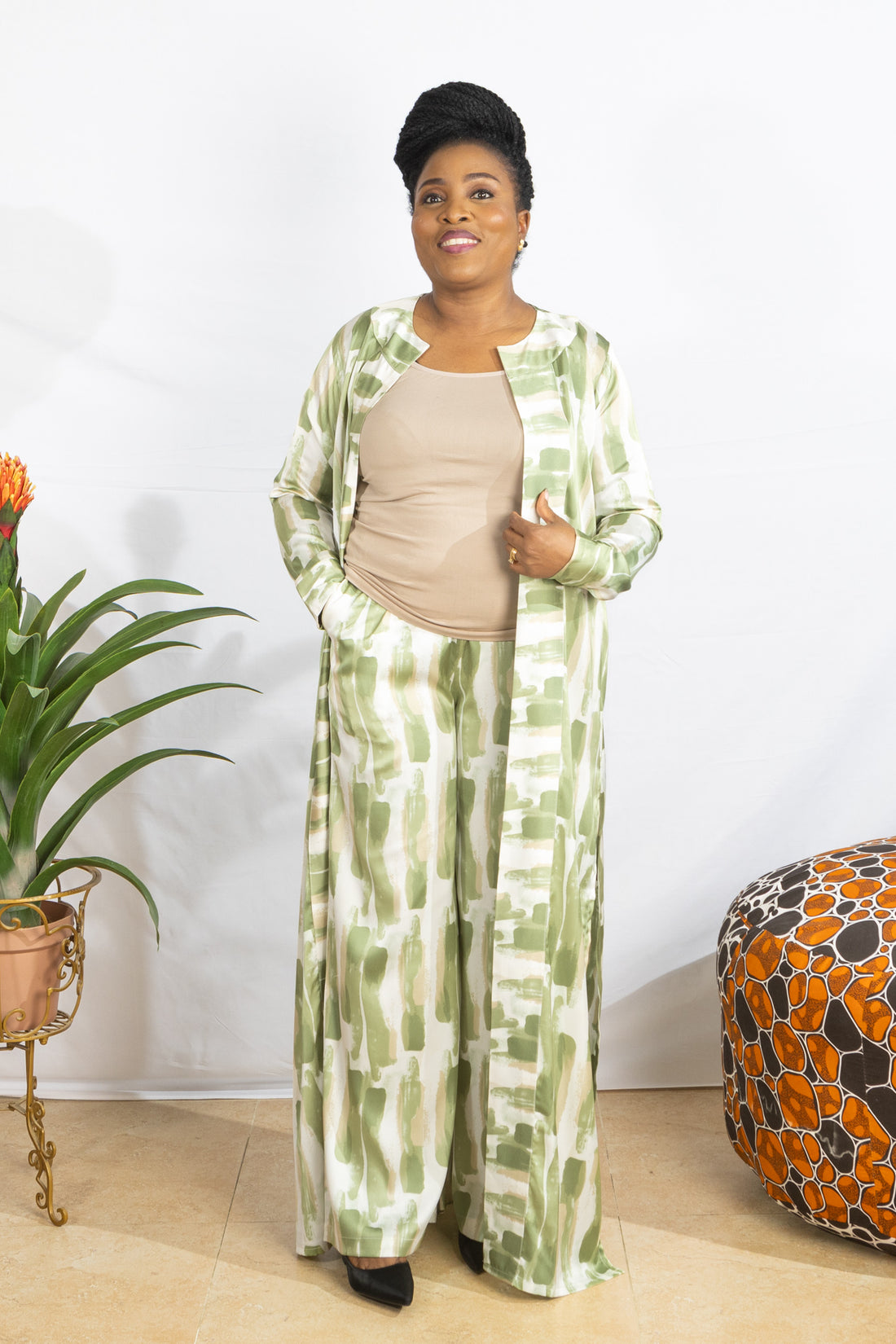 Nigerian Green Kimono - PSFSTORE™ - Prestigestylefashion