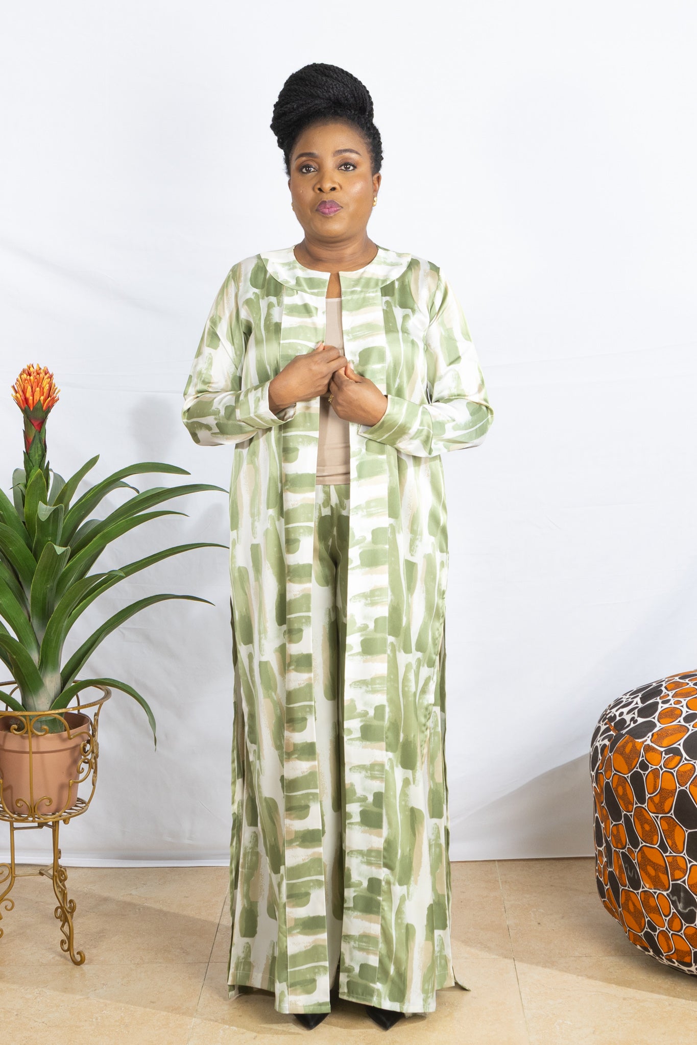 Nigerian Green Kimono - PSFSTORE™