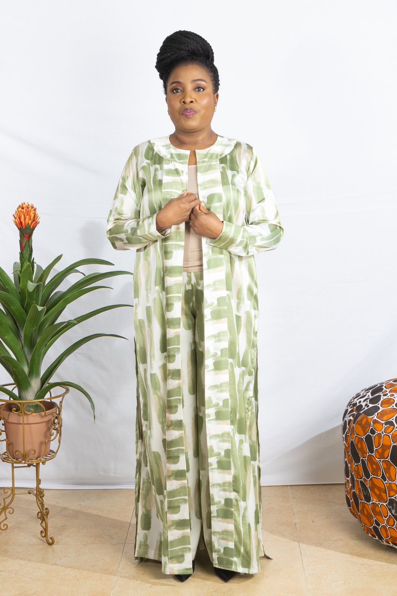 Nigerian Green Kimono - PSFSTORE™