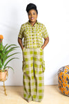 Bimbo - Women's African Crop linen Full set PSFSTORE™