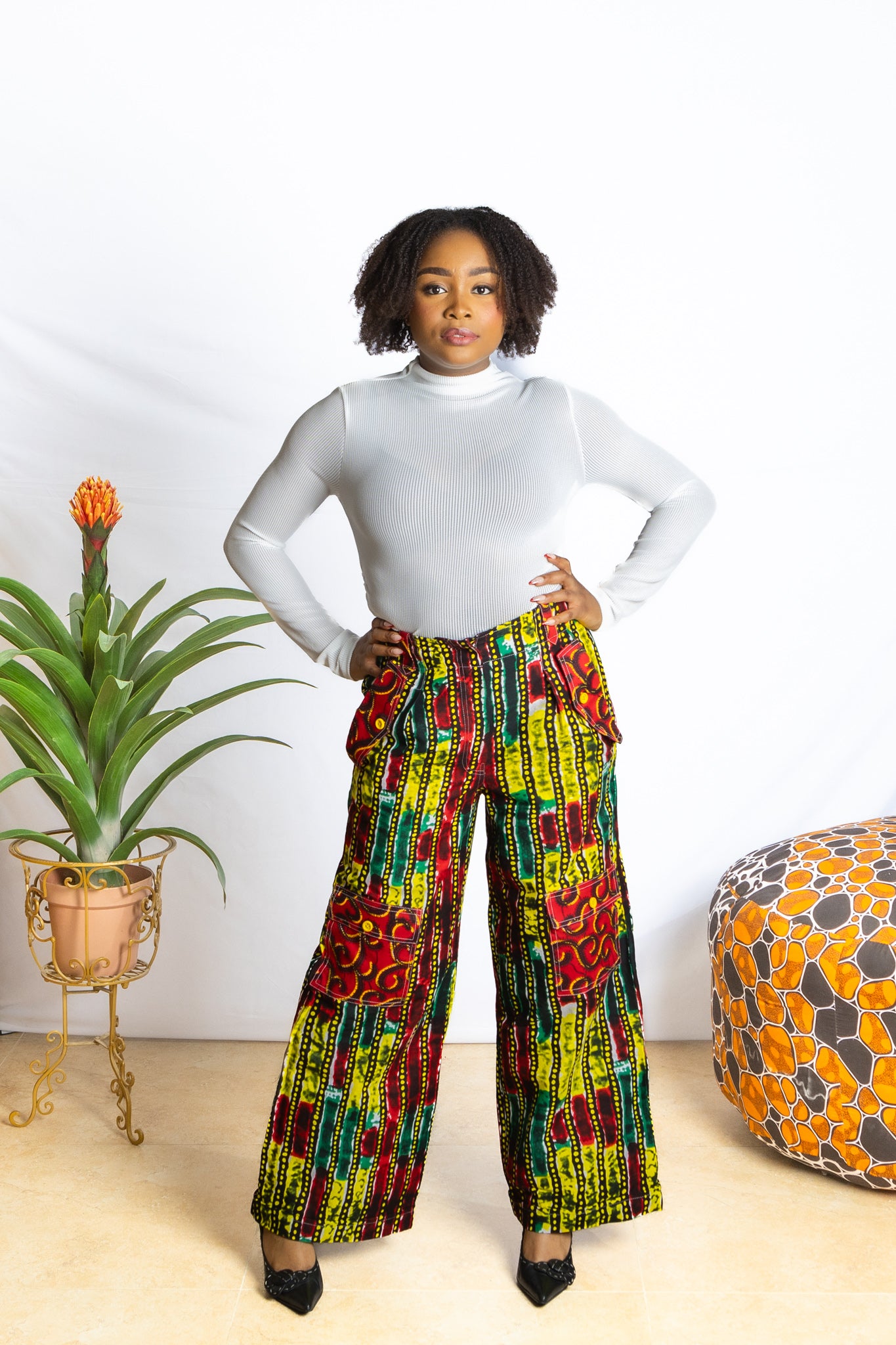 Ankara Fabric Cargo Pants - PSFSTORE™