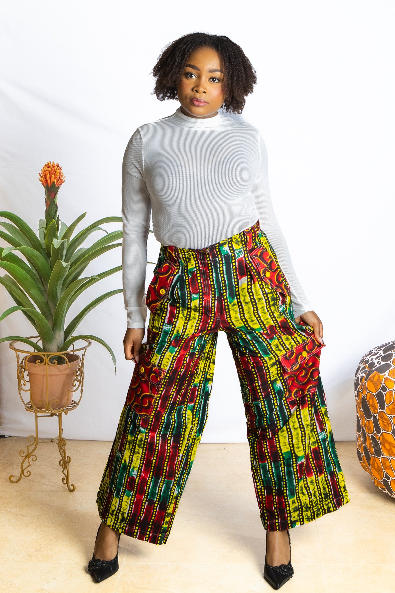 Ankara Fabric Cargo Pants - PSFSTORE™