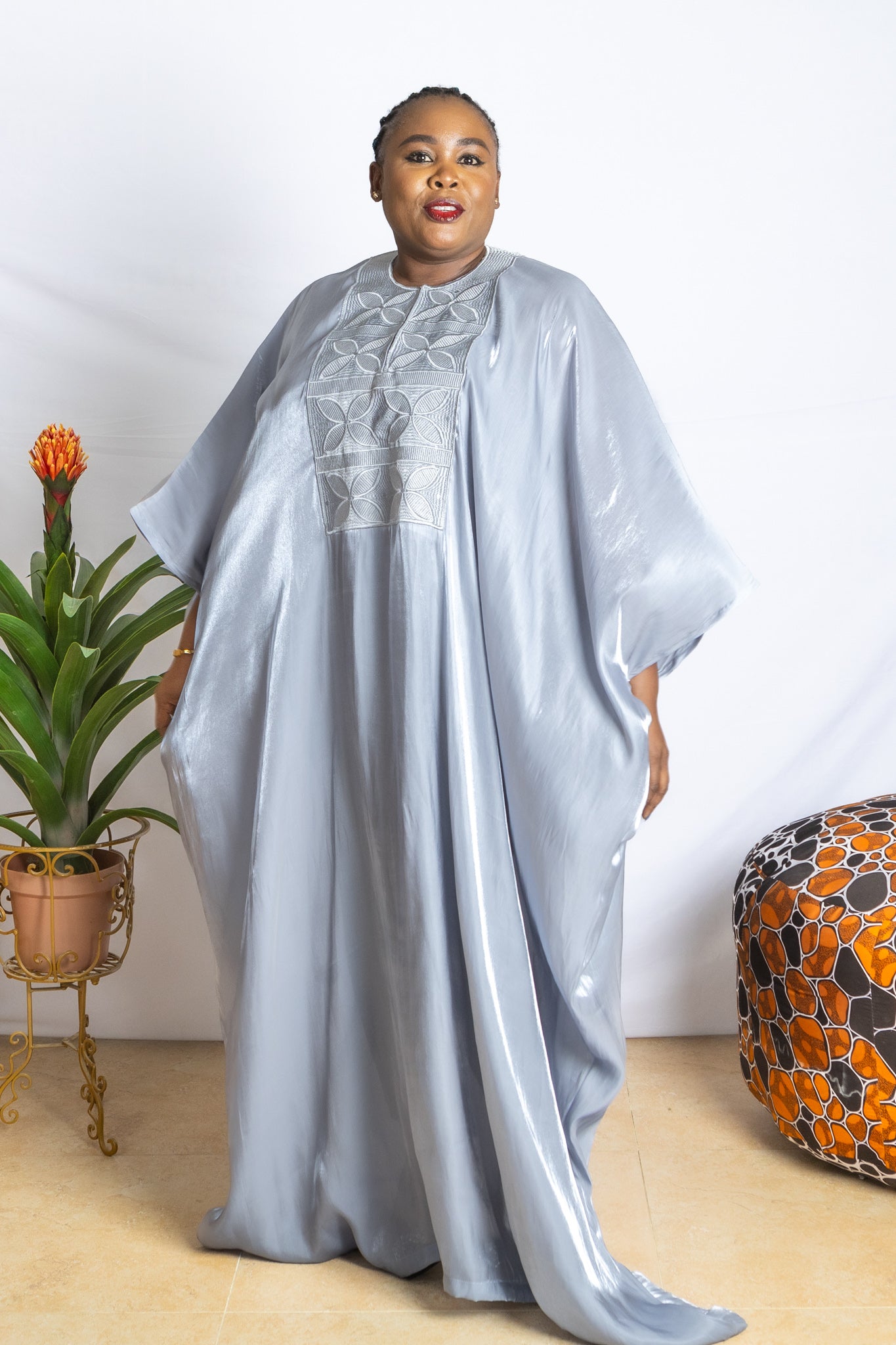 Abi - Organza Blue Kaftan - PSFSTORE™