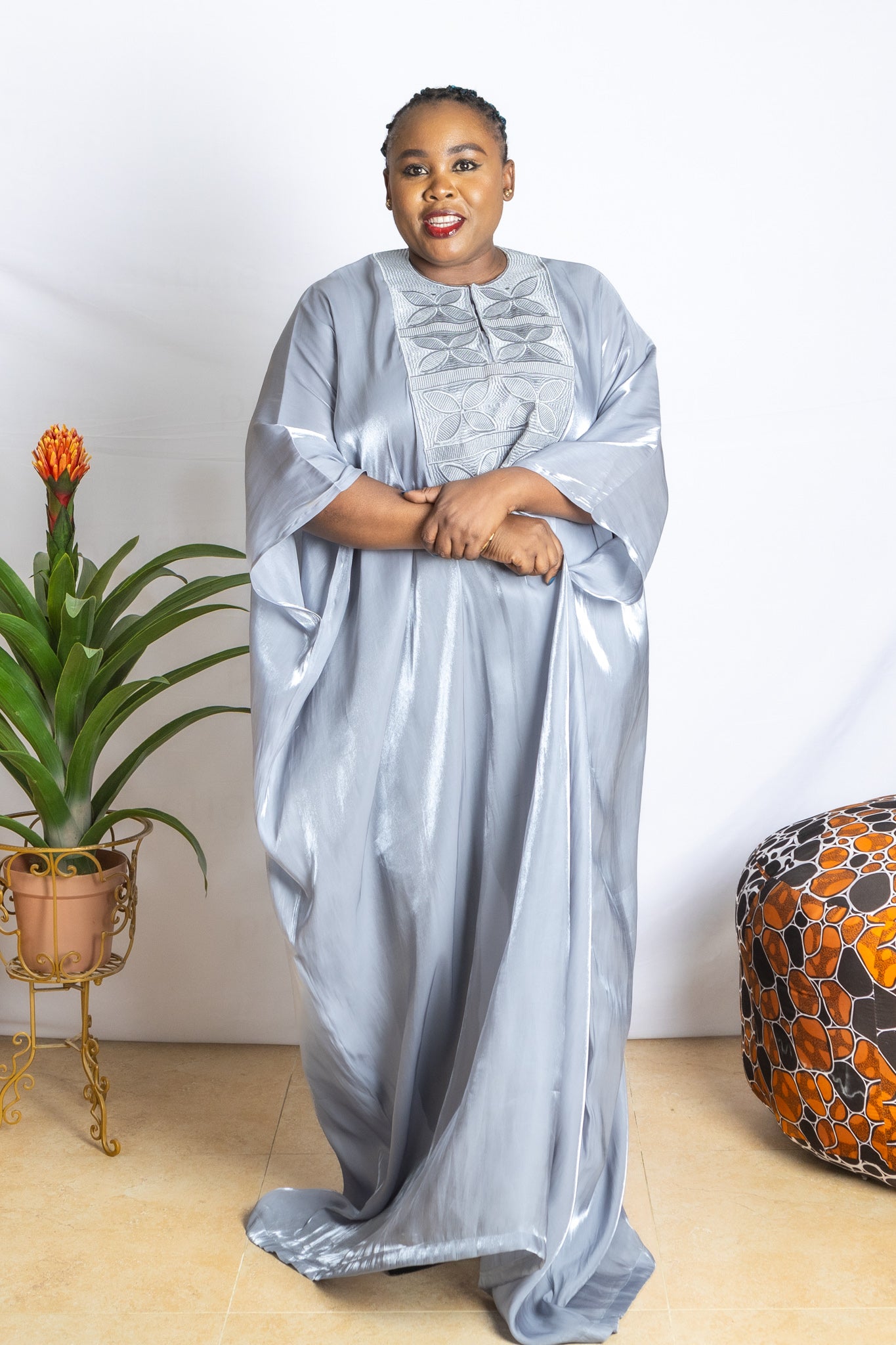 Abi - Organza Blue Kaftan - PSFSTORE™