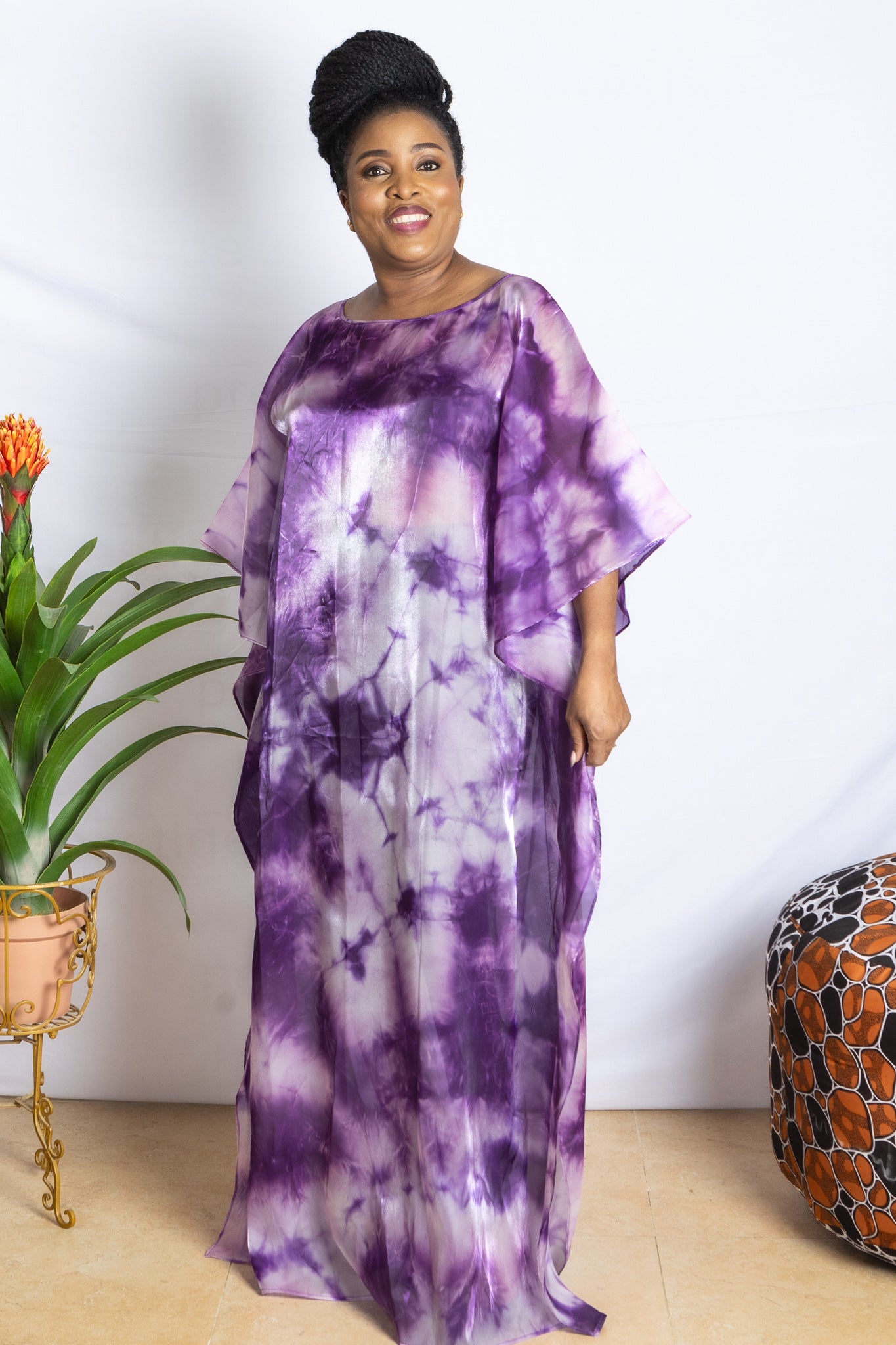 HAWA™ Organza Purple Kaftan - PSFSTORE™ - Prestigestylefashion