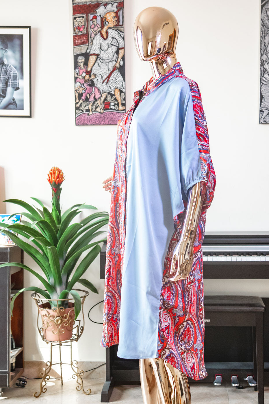 Alipa™ Shirt Dress | Kaftan & Silk