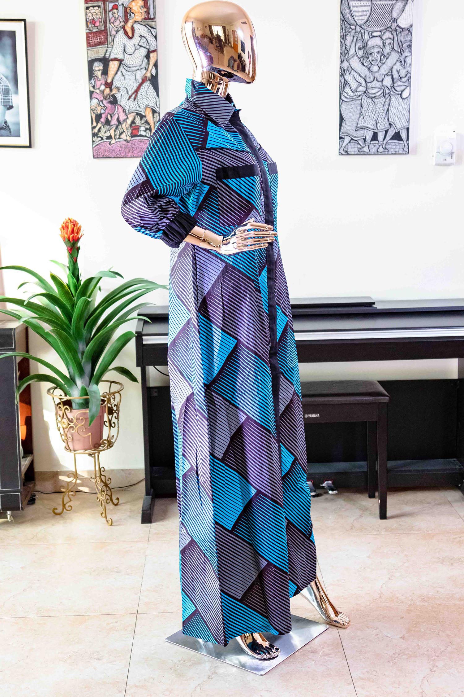 Olivia™ African Fashion Print Maxi Dress