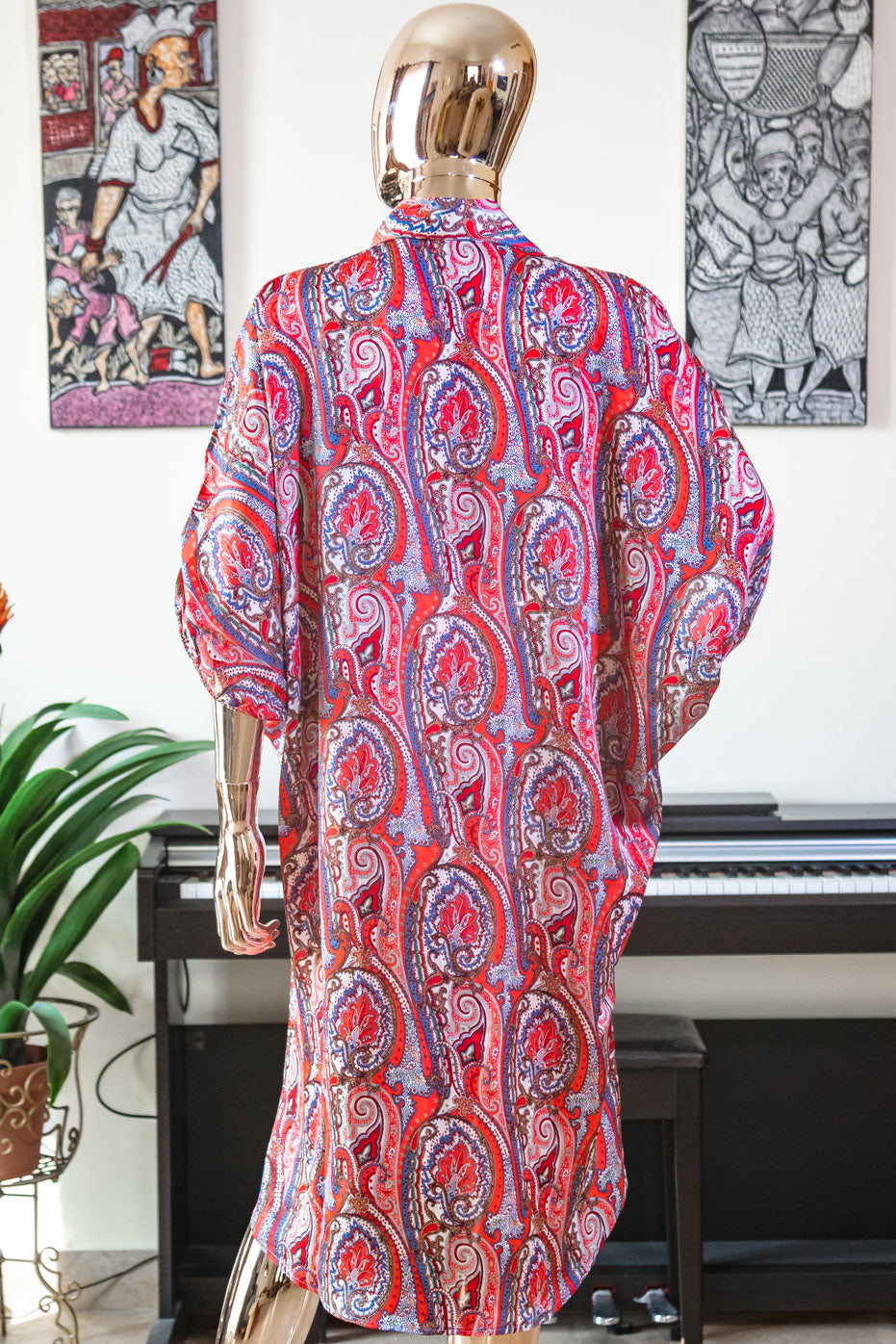 Alipa™ Shirt Dress | Kaftan & Silk