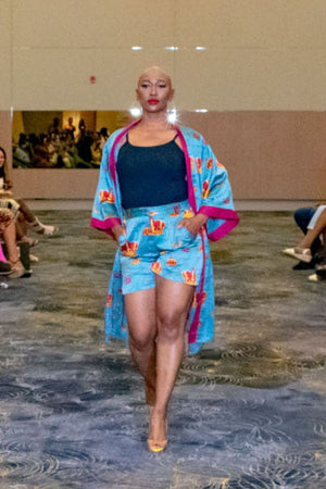 Angelica™ Wild Kimono and Shorts