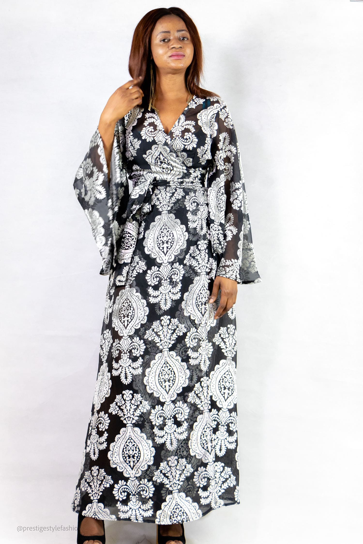 Amabelle™ Chiffon Wrap Maxi Dress