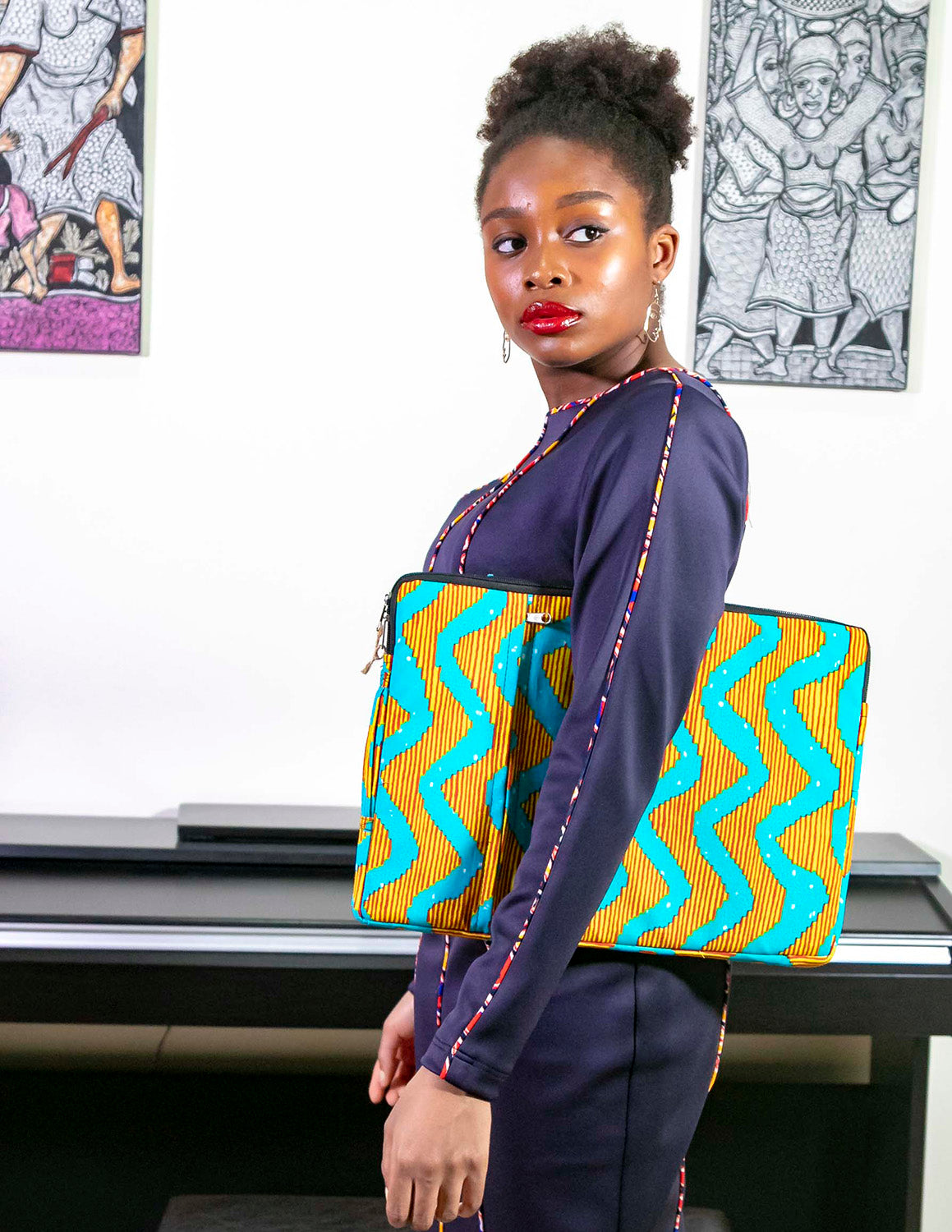 Bambie™ African Print Laptop Bag