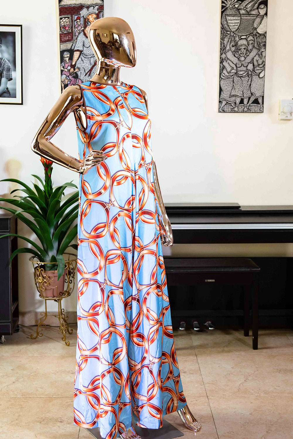 Zahil™ Silk Jumpsuit Dress - Prestigestylefashion