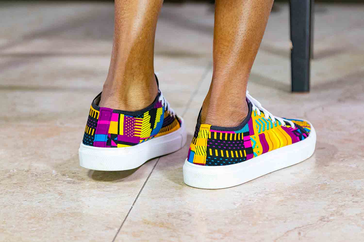 Cantara™ African Fashion Print Sneakers Rubber Shoes